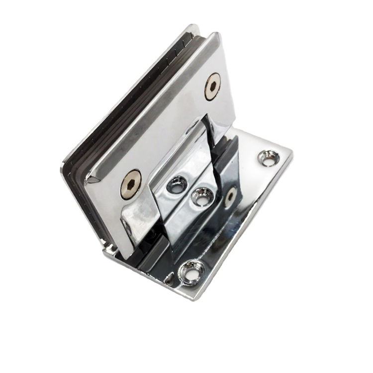 Heavy duty door hinge premium oem factories wall to glass clamp hinges stainless steel Shower hinges