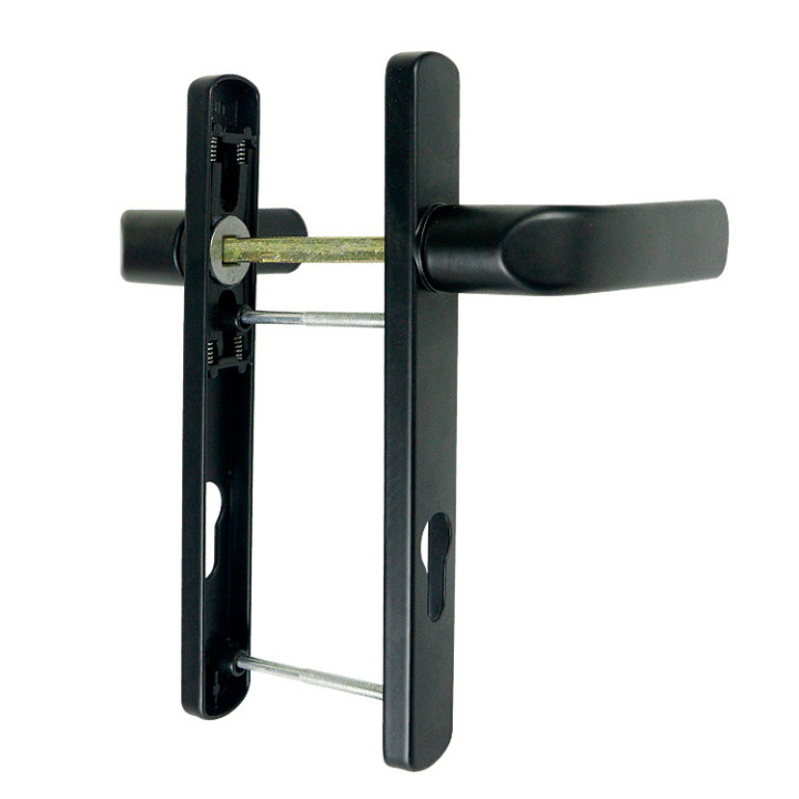 Aluminum Alloy Door Handle sliding door handle lock for Matte Black door handle lock set