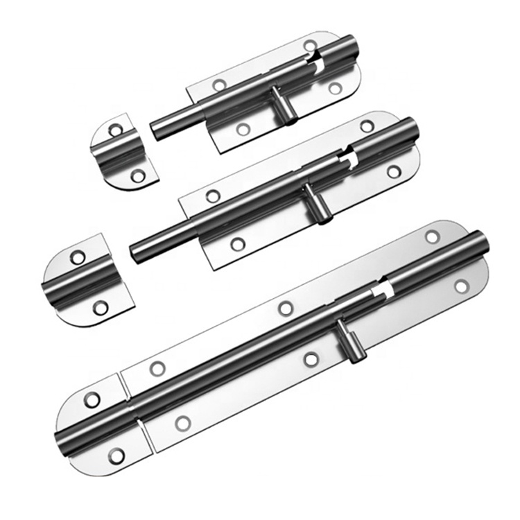 Top Quality Heavy Duty Stainless Steel Round Head Hanger Slide Lock Latch Door Latch Bolts For Doors