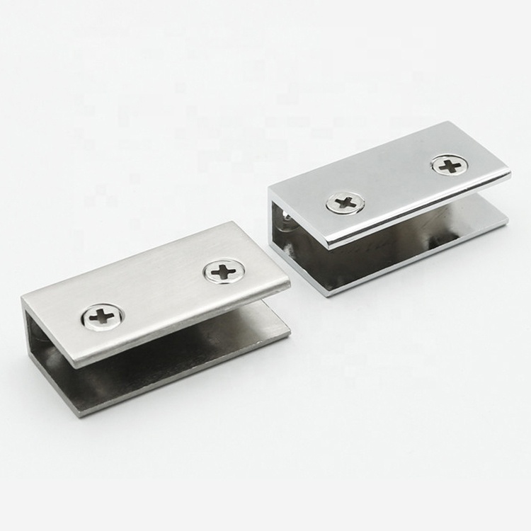 Factory Direct Glass Door Hardware Stainless Steel Patch Clip Clamp Accessories Fittings