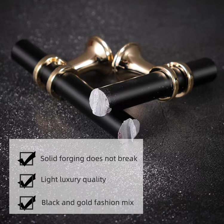 Confezione Da 2 Maniglie Per Mobili Da Cucina Nere In Lega Di Alluminio Foro Centrale 256 Mm Con Viti 89515450