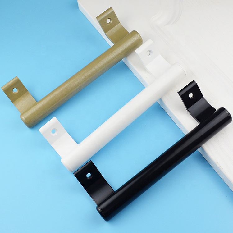 Hight Quality Classic Powder Coating Iron Slide Bathroom Shower Interior Pull Glass Door Handle