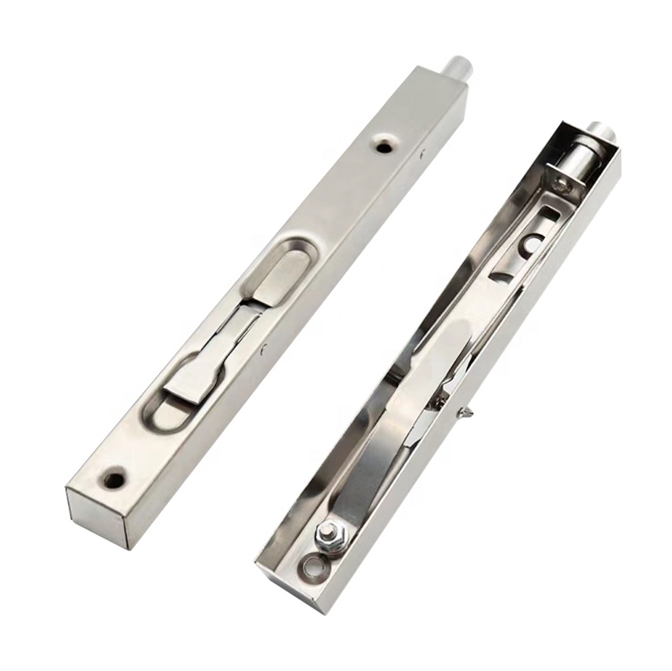 Good quality SS 304 Material Flush Bolt For Wood Door Flush Box Slide Door Lock Flush Bolt