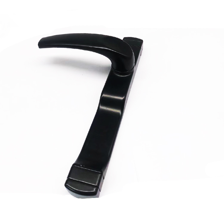 Top quality zinc-alloy door handle with painted color Luxury Black Lever Furniture Door Handle