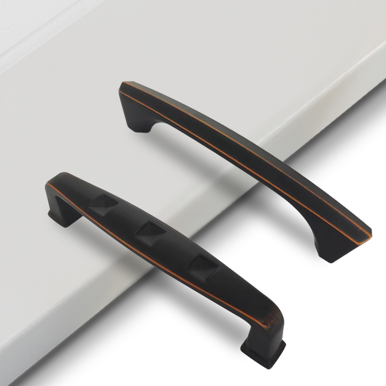 Mode rmatte black door drawer handle Zinc Alloy Cabinet Handles Pulls drawer Kitchen Furniture Handle
