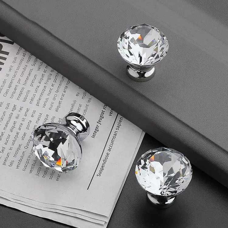 Crystal Pull Knobs Handles High Quality Crystal Door Knobs Handles Crystal Wardrobe Drawer Handle Cabinet Door Knobs