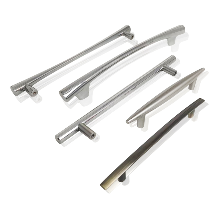 Nordic Simple modern silver kitchen cabinet drawer accessories cabinet pull cupboard 192mm handles